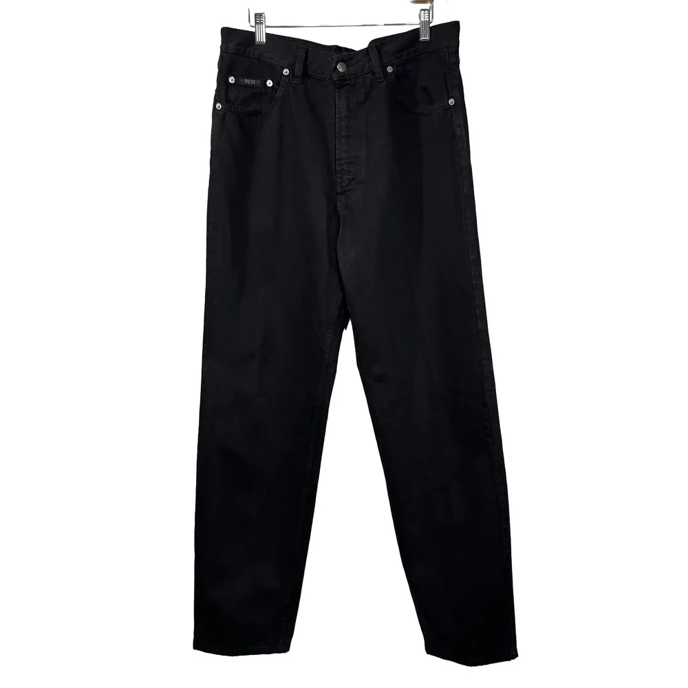 Vintage Hugo Boss Arkansas Straight Leg Jeans Mens 34x32 Made in Italy NWT Y2K